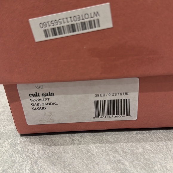 Cult Gaia Gabi snake embossed leather wrap sandals - Picture 9 of 9